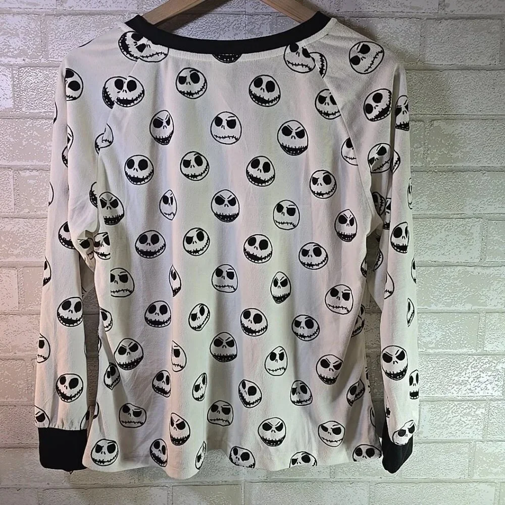 Disney Nightmare Before Christmas Soft Fleece Loungewear Pajama Top Women Medium - Picture 3 of 4